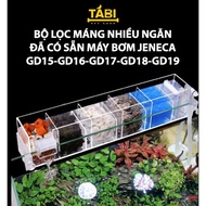 New Generation Pump, Waterfall Filter Trough (Transparent) Jeneca GD - Pump Set, Aquarium Filter, Aquarium, 7 Colors(GD]