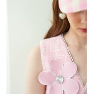 [สินค้ามีการเปลี่ยนแปลงสี]ROSE MALLOW TAILORSUIT VEST PINK TWEED