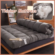 Thicker Mattress 10cm Tatami Mattress Single/Large/Extra Large Foldable Mattress Grey Color Bedding Mattress