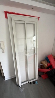 白色 透明 推拉門 Pd門 巴士門 工人房門 廁所門 廚房門 大門