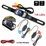 Bileeko 7" Wireless LCD Monitor Car Backup Camera Reverse Rear View Parking Night Vision 12v