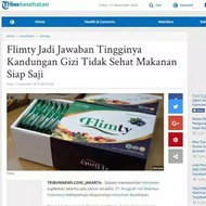 Free Shipping »FLIMTY FIBER Slimming Halal BPOM DIET DETOX (1 BOX Content 16)