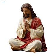 Prayer Altar Decor Resin Sculpture Hand-painted Resin Mary and Jesus Statue Christian Figurine for P