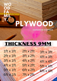 9mm+- BEST SOLID PLYWOOD ALL SIZE Quality Plywood=furniture DIY