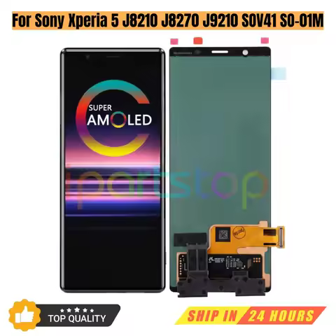 iParts New Display for Sony Xperia 5 J8210 J8270 J9210 SOV41 SO-01M OLED Touch Screen Digitizer Asse
