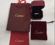 💕 全新 💕 Cartier Love系列 素環 戒指 寬版 冇鑽 銀色
