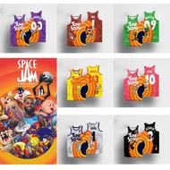 Jersey Movie Space Jam JAMES 6# 23# Tune Squad Basketball Jersey Sports Air Slam Dunk Sleeve Shirt S