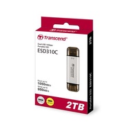 【現貨免運】Transcend 創見 ESD310S 2TB 銀色  USB 3.1 高速 行動固態硬碟 Type-C 超迷你SSD