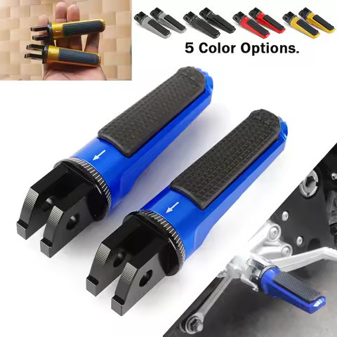 Front Foot Pegs Footrests for Yamaha MT07 MT09 Tracer FZ6 Fazer FJR1300 A AS XSR700 XSR900 SCR950 XJ