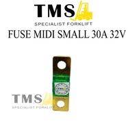 Fuse BF1 small Midi 30A 32V Green/small Fuse BF1 30A 32V forklift