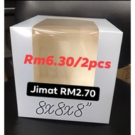 window cake box 8x8x8'