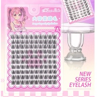 10 Rows DIY Cluster False eyelash extensions set Segmented manga Eyelash Thick Natural wispy manga e