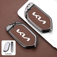 Zinc Alloy Car Key Case Cover Smart Keyless Remote Fob Shell Keychain Genuine Leather Protection For