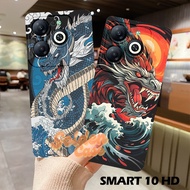 HP Case Infinix Smart 10 HDhp 8/ 8 HD/ 8 PRO/ 8 PLUS/ Hot 40i Cool dragon wallpaper Motif men's casi