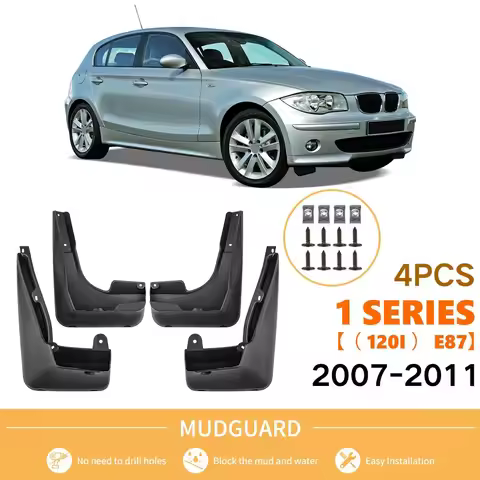 For BMW 1 Series E81 E87 2007-2011 Front Rear Rubber Mud Flaps Mudguards Splash Guards Export Auto A