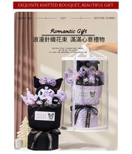 ［花開時節］可愛 Kuromi 公仔手捧花 庫洛米毛絨玩偶 畢業卡通花束 手作花束 女孩生日禮物 送男朋友女朋友閨蜜 三八婦女節 女神節禮物