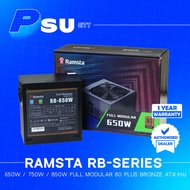 RAMSTA RB-650 650W RB-750 750W RB-850 850W Full Modular 80 Plus Bronze ATX PSU