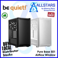 be quiet! PURE BASE 501 (Black/White) Airflow Window (BQT-BGW74/BQT-BGW75) (Warranty 3years with Tec