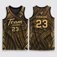 Free Custom Name Number Basketball Jersey For Men V Neck Sleeveless Sando 3D Tribal Sports Shirt