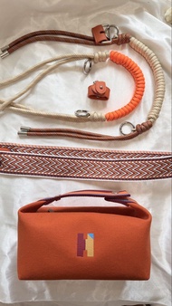 Hermes Bride-a-Brac case PM orange 飯盒袋 橙色