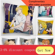 cushion cover 40x40cm 2021Suef Anime manga Banana Fish Ash Lynx Anime two sided Pillow Cushion Case Cover 16x16inches 40