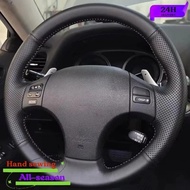 Black PU Artificial Leather Hand-stitched Car Steering Wheel Cover for Lexus IS IS250 IS250C IS300 I