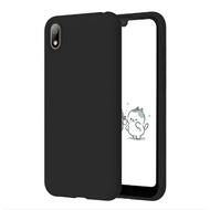 For Huawei Y5 (2019)(5.71 ) Case Cute Solid Color Soft Silicone TPU Shockproof Back Cover