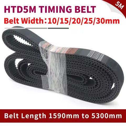 HTD 5M Belt Width 15mm 20mm 25mm 30mm 40mm HTD 5M Rubber Belt Length 1590mm to 5300mm HTD5M Toothed 