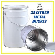 Metal Pail / Used Pail / Recycled 20L / 25L / Tong Putih / Tong Cat Kosong / Tong Bakar Kertas / Ton