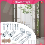 [Flowerhxy2] Bifold Door Hardware Set Replacement Parts Stainless Steel Brackets pivots and