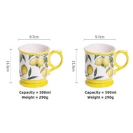 แก้วเซรามิค OMK Lemon Series 500มล. แก้วกาแฟ