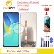 6.58 "สำหรับ Vivo Y01 / Y01A สัมผัสหน้าจอ LCD ด้านหน้าหน้าจอดิจิตอลชิ้นส่วนอะไหล่ซ่อม Lcds