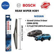 BOSCH Rear Wiper H301 for Nissan Grand Livina X-Gear (Year 2006-2019)/ X-Trail X Trail XTrail T32 (Y