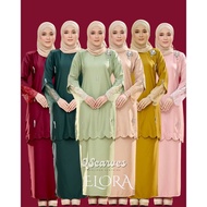 RESTOCK BY EARLY JAN'26 ELLORA LACE SCALLOP KURUNG MODEN SANDING NIKAH TUNANG RAYA 2026