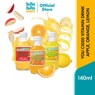 HALAL You C1000 Vitamin Drink (Apple, Orange, Lemon) 140ml 维生素饮料