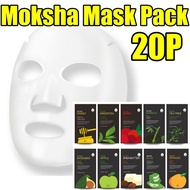 From Korea  Moksha Deer Mask Pack 25g x 20p Mugwort Honey Green tea Berry Bamboo Tea tree Avocado Apple Shea butter Aloe Orange