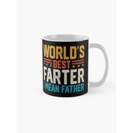 Glass Mug | GIFT | Hampers | Worlds Best Farter I mean Father Coffee