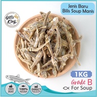 Bilis King Fish Bilis Gred B {for Soup} 1kg)/ Anchovy for Soup