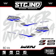 HONDA STRIPING STICKER WIN 100 19HONDA