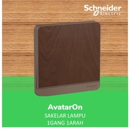 Schneider 1 Gang Wood Avataron Light Switch - E8331L1Led_Wd_G3