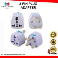 3-Pin Universal Adapter Plug Head UK 3 Pin Plug Socket US/EU/AU to UK Plug Adaptor