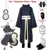 cod Naruto Obito Cosplay Costume – White Masked Man Uchiha Obito Fourth Great Ninja War Outfit Set
