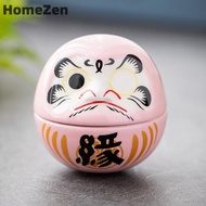 HomeZen Gốm Daruma tượng Daruma Tumbler Thủ công mỹ nghệ Nhật Bản phong cách may mắn Fortune trang t