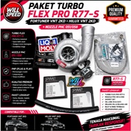 TURBO FLEX PRO R77-S FORTUNER VNT 2KD HILUX VNT 2KD PACKAGE + PHC NOZZLE 051/058