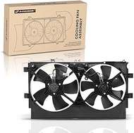 A-Premium Engine Radiator Cooling Fan Assembly Compatible with Mitsubishi Lancer 2008-2017, RVR 2011-2021, 2.0L 2.4L, Replace# 1355A095, 1355A093
