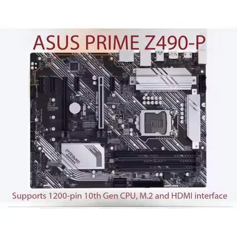 ASUS Z490-P LGA 1200 Intel Z490 SATA 6Gb/s ATX Intel Motherboard