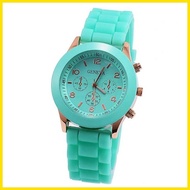 ∇ ✑ ◷ Geneva watch fashion jelly rubber ladies wrist