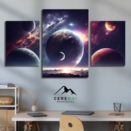 CM DECOR - SPACE DECORATION WALL DECORATION GALAXY PLANET STAR EARTH SPACE