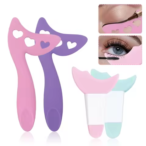 Silicone Eyeliner Assist Template Set Eyeliner Stencils for Eyes Cosmetics Make Up Template Reusable