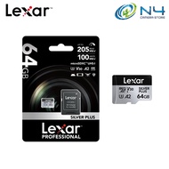 Professional Silver Plus micro SDXC UHS-I Card 64GB/128GB/256GB/512GB/1TB up to 205MB/s read up to 1